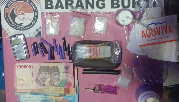 Polres Sijunjung Tangkap Pengedar Narkotika