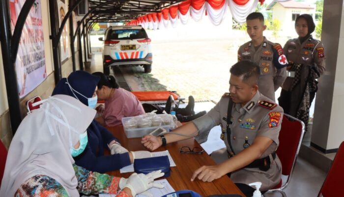 Polres Kepulauan Mentawai Gelar Donor Darah