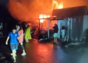 Kebakaran Rumah dan Toko di Lubeg Kerugian Rp500 Juta