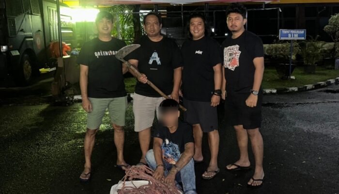 Tim Klewang Polresta Padang Tangkap Pencuri Kabel Tower