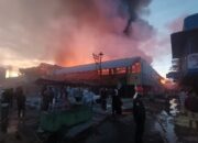 Pasar Kanopi Blok Barat Payakumbuh Terbakar