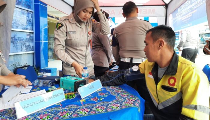 HUT ke-70 Ditlantas Polda Sumbar Gelar Layanan Kesehatan Gratis