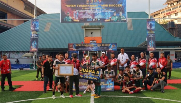 Saga FC Sijunjung Juara Mini Soccer Piala Panglima TNI 2025