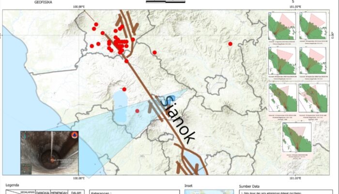 BPBD Padang Catat 45 Kali Gempa Kecil, dari Segmen Sianok