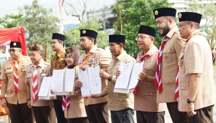 Bawaslu Sumbar dan Kwarda 03 Pramuka Bentuk Saka Adhyasta Pemilu