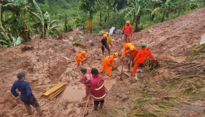Longsor di Agam Seret Satu Warga, Tim SAR Masih Lakukan Pencarian