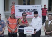 Gubernur Terima Bantuan dari Semen Padang dan untuk Korban Bencana