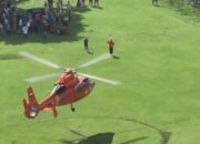 Pasien Bencana dari Jorong Subarang Aia Dirujuk Menggunakan Helikopter