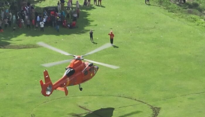 Pasien Bencana dari Jorong Subarang Aia Dirujuk Menggunakan Helikopter