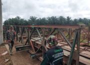 Kodam XX/TIB Bangun Empat Jembatan Bailey Pulihkan Akses Warga