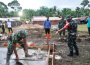 Danrem 032/Wirabraja Tinjau Pembangunan Huntara di Agam