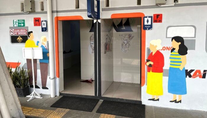 Toilet Estetik Stasiun Padang Jadi Upaya KAI Tingkatkan Layanan Nataru