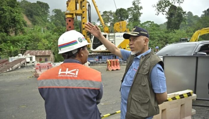 Pembangunan Jembatan Kembar Padang Panjang Dikebut Jelang Lebaran