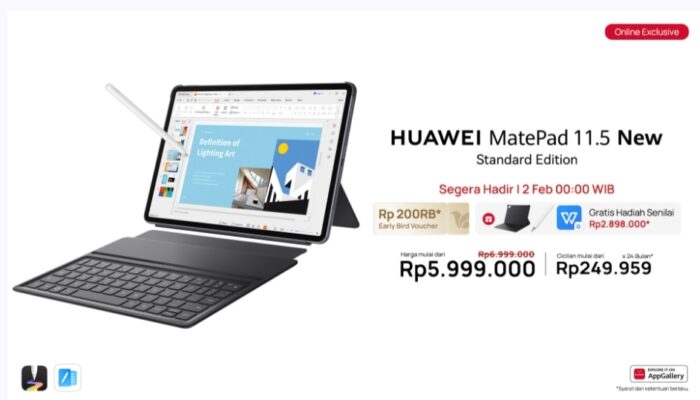 HUAWEI MatePad 11.5 2026 New Standard Edition Segera Hadir