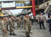 Satpol PP Lagi -Lagi Tertibkan Pedagang Pasar Raya Bandel
